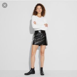 Theory patent leather skirt ❤️❤️
